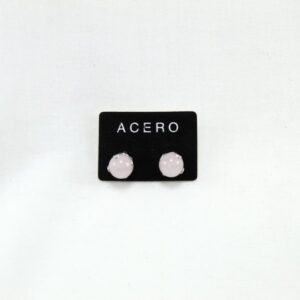 Pendientes de piedra y acero
