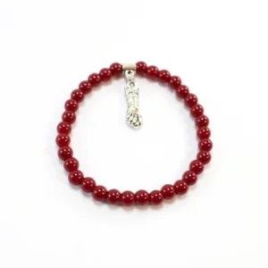 Alternative view of Pulsera Ágata Roja