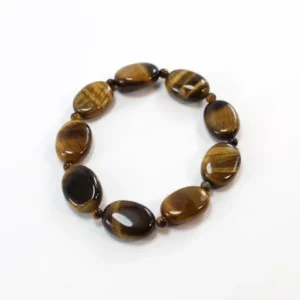 Pulsera ojo tigre pepitas ovales