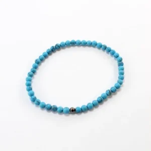 pulsera turquesa de 4 mm