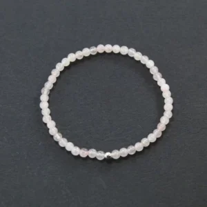 pulsera cuarzo rosa de hombre