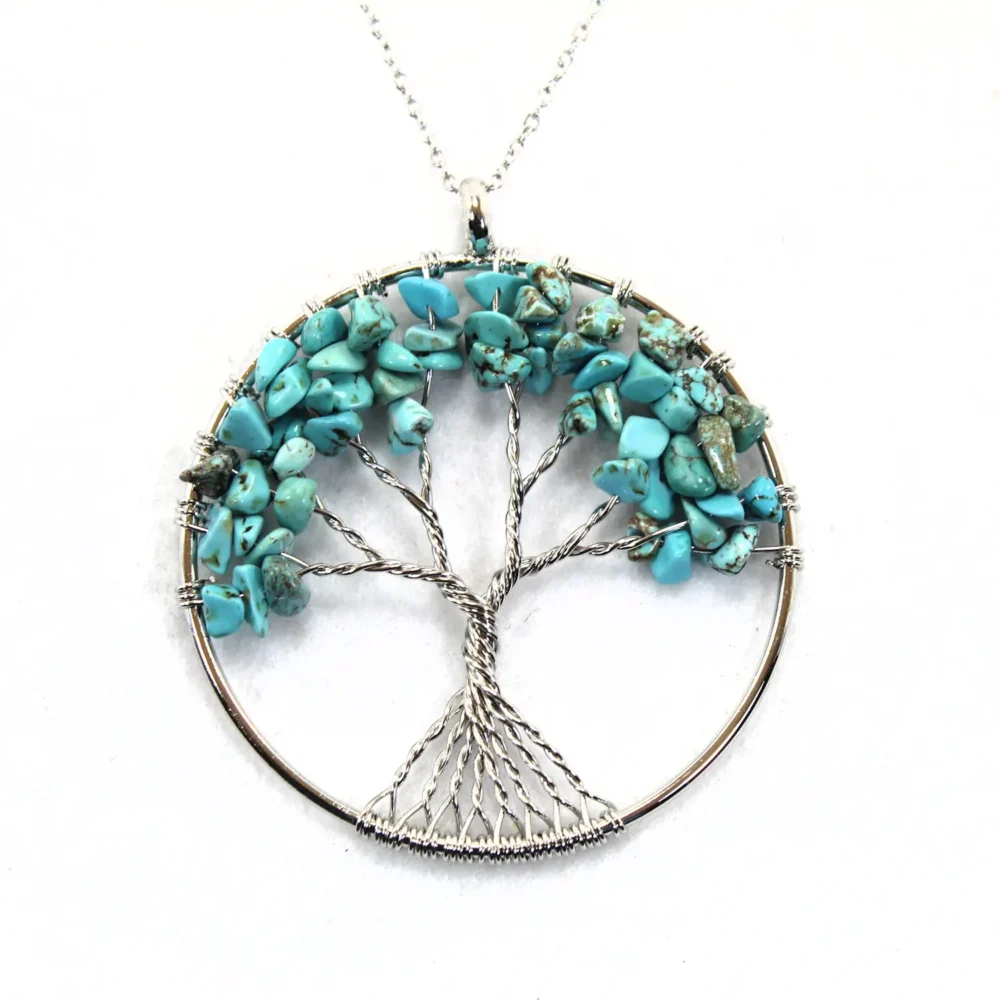 árbol de la vida con turquesa