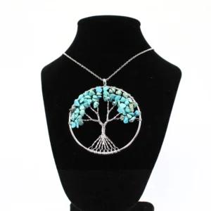 árbol de la vida con turquesa puesto