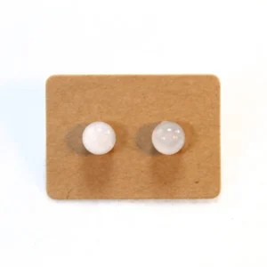 pendientes cuarzo rosa 6mm carton