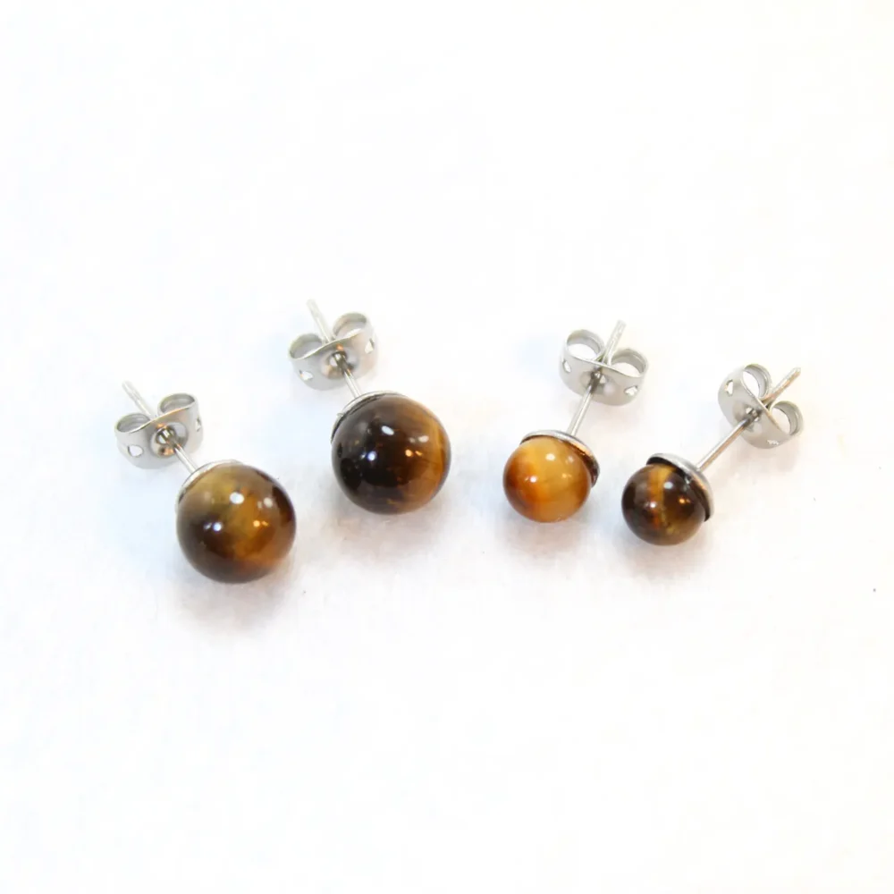 pendientes ojo de tigre