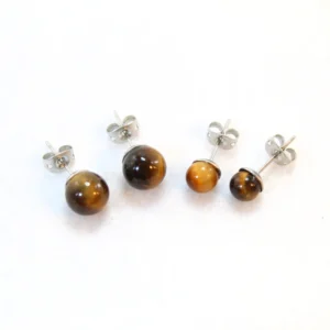 pendientes ojo de tigre