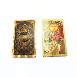 caras tarot dorado Rider