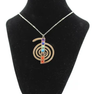 Chokurei con 7 chakras en acero puesto