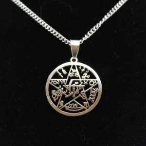colgante tetragrámaton 25mm acero fondo