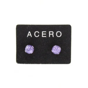 pendientes amatista 6mm