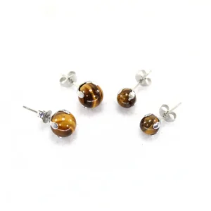 pendientes ojo de tigre