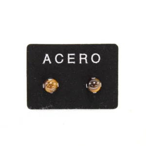 pendientes ojo de tigre 6mm