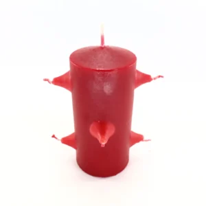 velón rojo 7 mechas