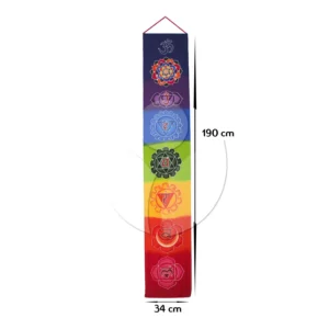 medidas banderola de 7 chakras