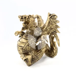 Figura dragón de resina perfil