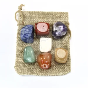 piedras de 7 chakras con bolsita