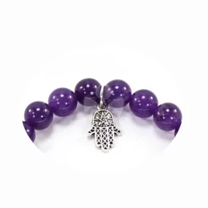 pulsera de amatista bola 8mm