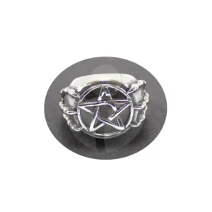 anillo pentagrama garras frontal
