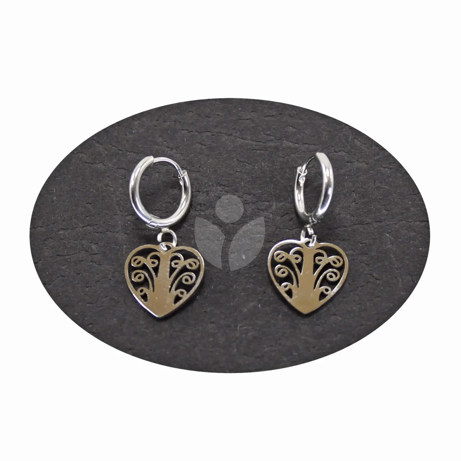 pendientes corazón de la vida
