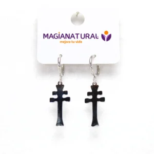 pendientes cruz de caravaca carton