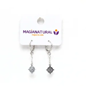 pendientes nudo de brujas carton
