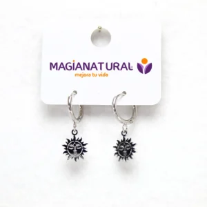 pendientes sol carton