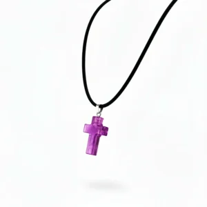 colgante cruz amatista