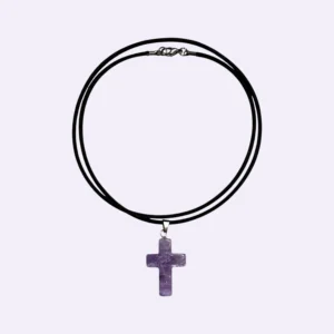 colgante cruz amatista