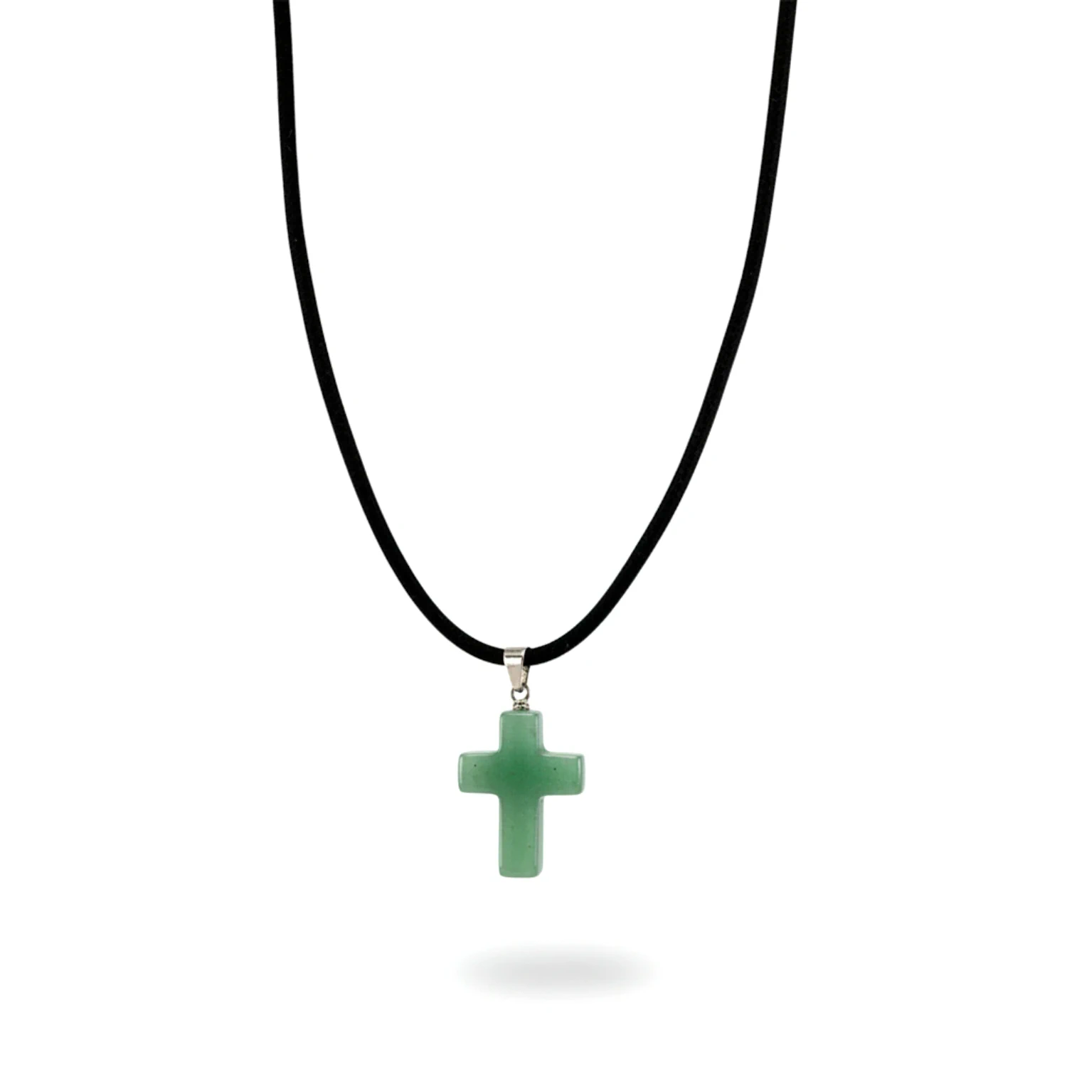 colgante cruz de aventurina