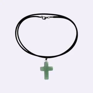 colgante cruz de aventurina