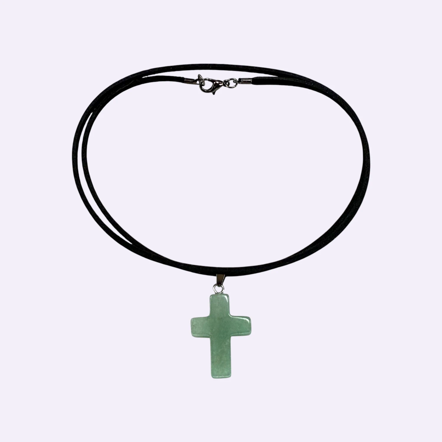 colgante cruz de aventurina