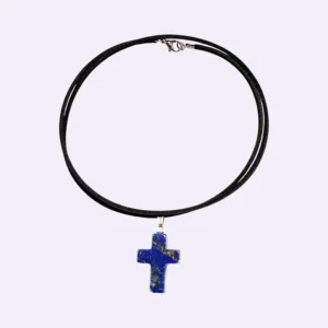 colgante cruz lapislazuli