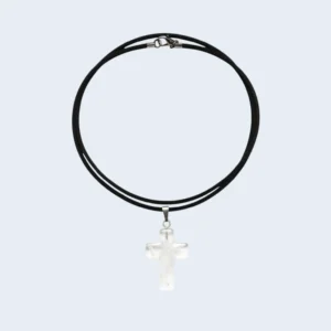 colgante cuarzo transparente