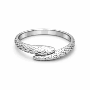 anillo de serpiente enroscada