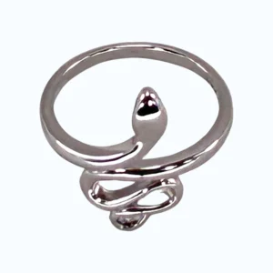anillo serpiente en acero