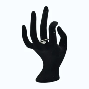 anillo serpiente con brillante