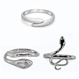 anillos de serpiente de acero