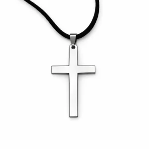 colgante cruz de acero