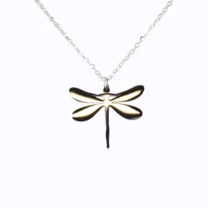 colgante libélula acero