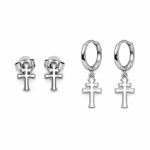 pendientes de cruz de Caravaca