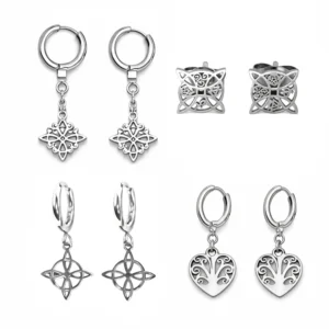 pendientes de nudo de brujas