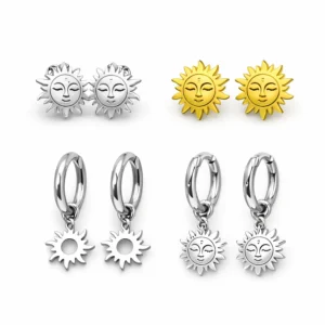 pendientes de sol de acero