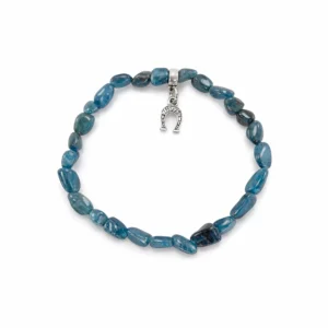 pulsera apatita de pepitas con charm