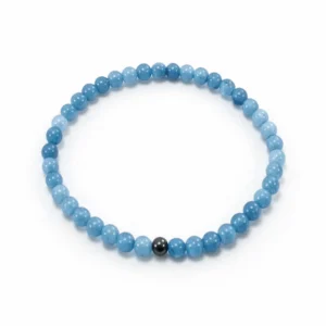 pulsera ce calcedonia celeste hombre