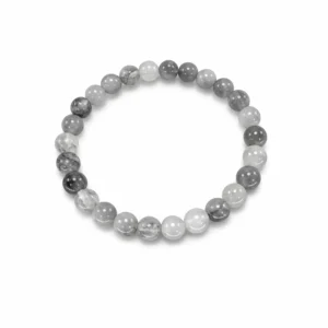 pulsera cuarzo gris 6mm