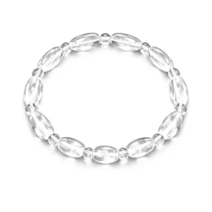 pulsera de cuarzo transparente