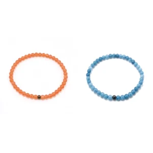 pulseras elásticas de calcedonia de hombre