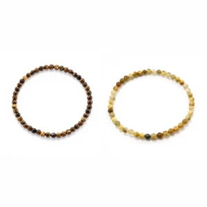 pulseras elásticas de ojo de tigre para hombre