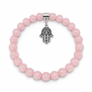 pulsera cuarzo rosa 6mm