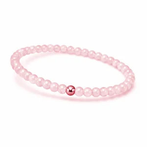 pulsera cuarzo rosa hombre
